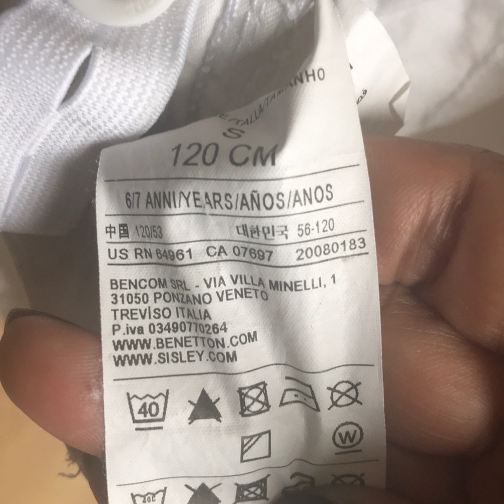 White Benetton Boys Cargo Shorts - Picture 4 of 6